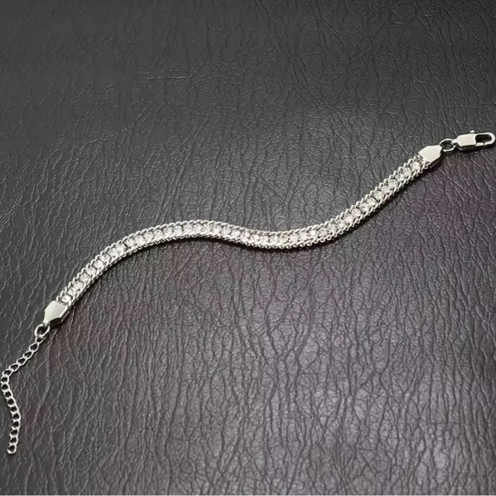Men’s Silver Tennis Bracelet